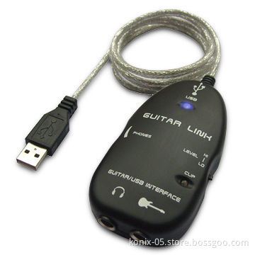Guitar to USB Interface, with Easy Plug-and-play Installation